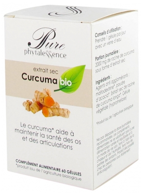 Phytalessence Pure Curcuma Bio 60 Gélules