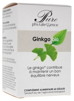 Phytalessence Pure Ginkgo Bio 60 Gélules