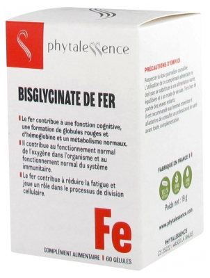 Phytalessence Bisglycinate de Fer 60 Gélules