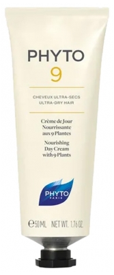 Phyto 9 Crème de Jour Nourrissante Aux 9 Plantes Cheveux Ultra-Secs 50 ml