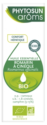 Phytosun Arôms Huile Essentielle Romarin à Cinéole (Rosmarinus officinalis) Bio 10 ml