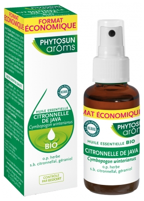 Phytosun Arôms Huile Essentielle Citronnelle de Java (Cymbopogon winterianus) Bio 30 ml