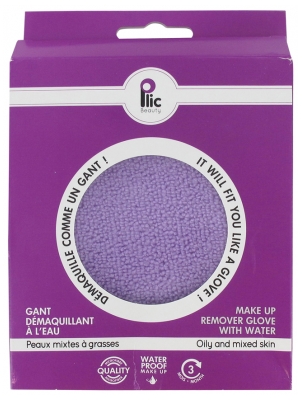 Plic Beauty Gant Démaquillant à l'Eau Peaux Mixtes à Grasses