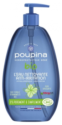 Poupina Eau Nettoyante Anti-Irritation Bio 485 ml