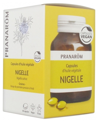 Pranarôm Capsules d'Huile Végétale Nigelle 60 Capsules