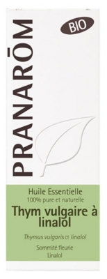 Pranarôm Huile Essentielle Thym Vulgaire à Linalol (Thymus vulgaris CT linalol) Bio 5 ml