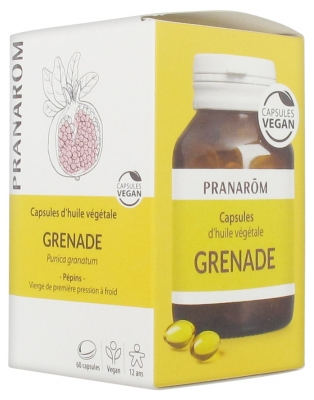 Pranarôm Capsules d'Huile Végétale Grenade 60 Capsules