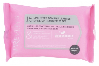 Preven's Lingettes Démaquillantes 15 Lingettes