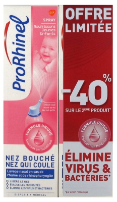 ProRhinel Spray Nasal Nourrissons/Jeunes Enfants Lot de 2 x 100 ml