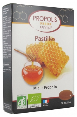 Redon lis Redon Pastilles Miel Propolis Bio 24 Pastilles