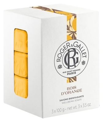 Roger & Gallet Bois d'Orange 3 Savons Bienfaisants de 100 g