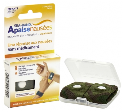 Sea Band Enfants Apaisenausées Paire de Bracelets d'Acupression