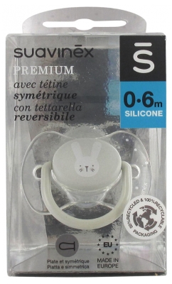 Suavinex Premium Sucette avec Tétine Symétrique 0 à 6 Mois