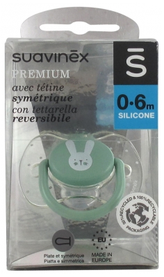 Suavinex Premium Sucette avec Tétine Symétrique 0 à 6 Mois
