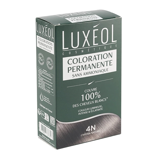 Luxeol Coloration permanente 4N Châtain Naturel