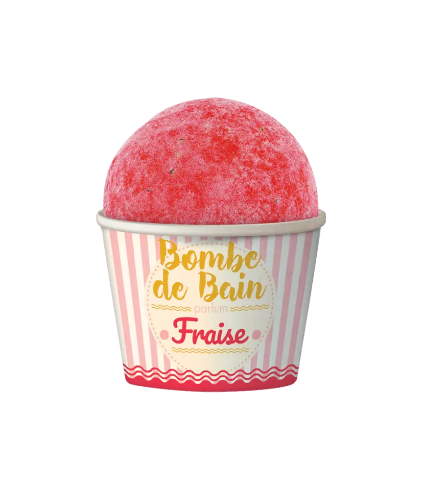 [NgRT011uyRT0004722] Bombe de bain Fraise Les Petits Bains de Provence