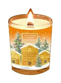 [NgRT011uyRT0004777] Bougie Parfumée Mandarine Confite Collines de Provence