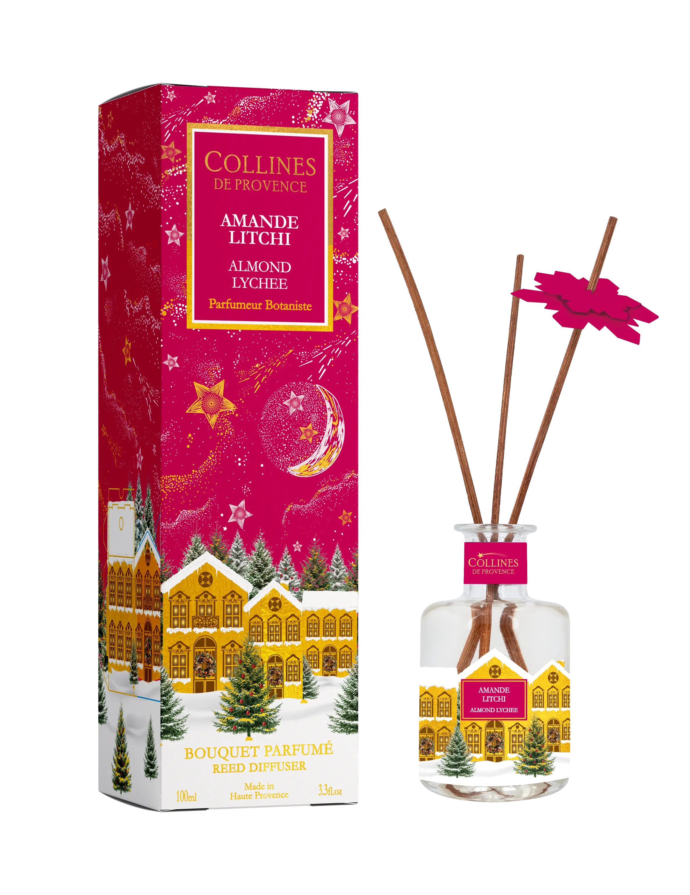 [NgRT011uyRT0004812] Bouquet Parfumé Amande Litchi 100ml Collines de Provence