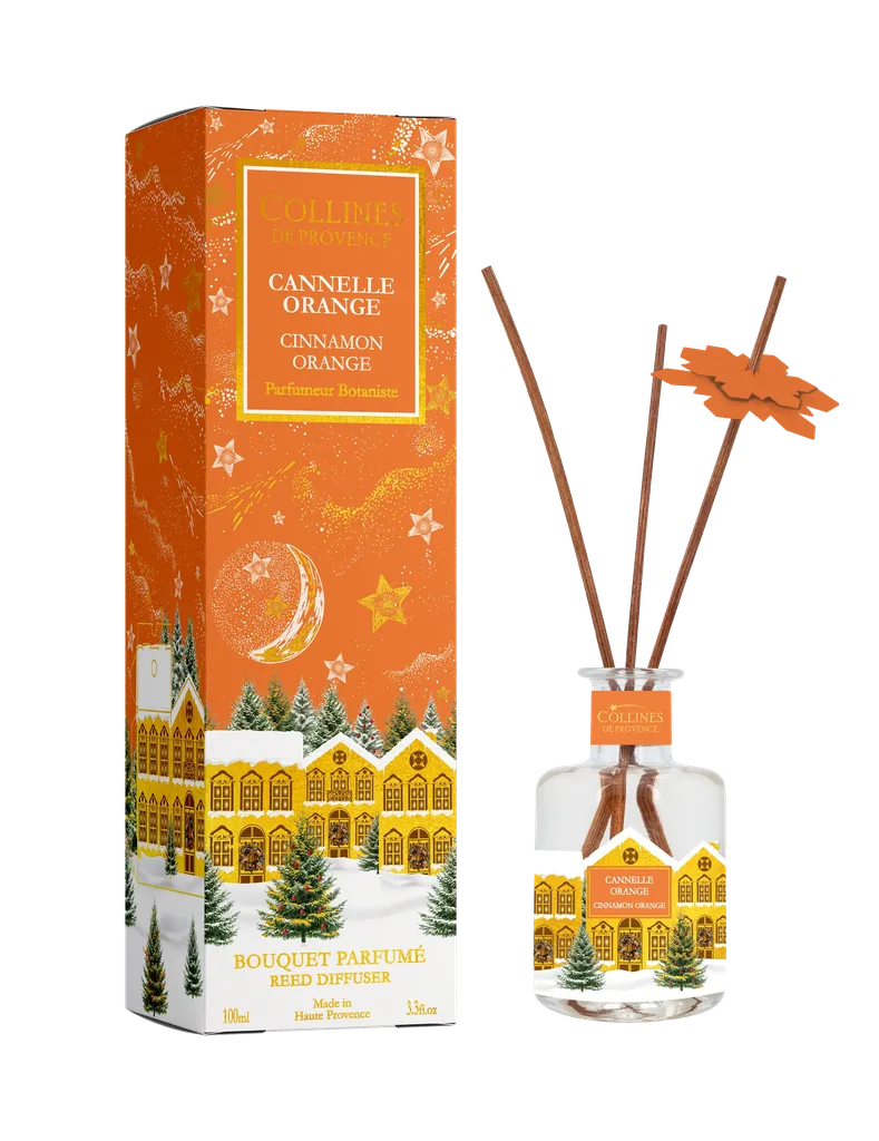 [NgRT011uyRT0004814] Bouquet Parfumé Cannelle Orange 100ml Collines de Provence