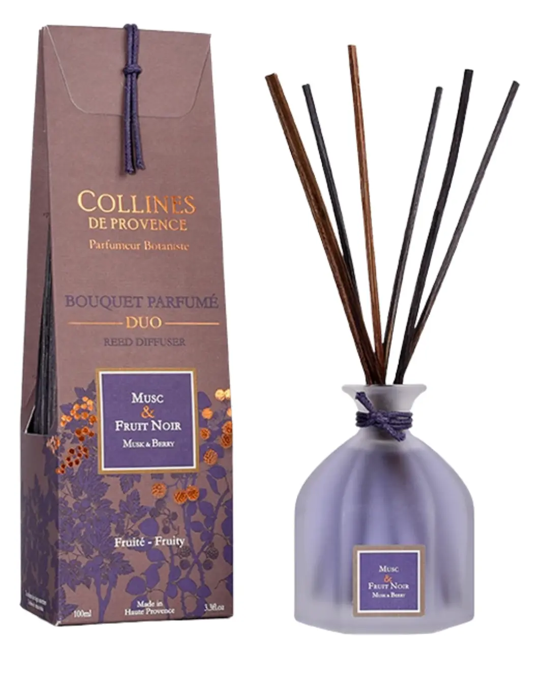 Bouquet Parfumé Musc & Fruit Noir 100ml Collines de Provence