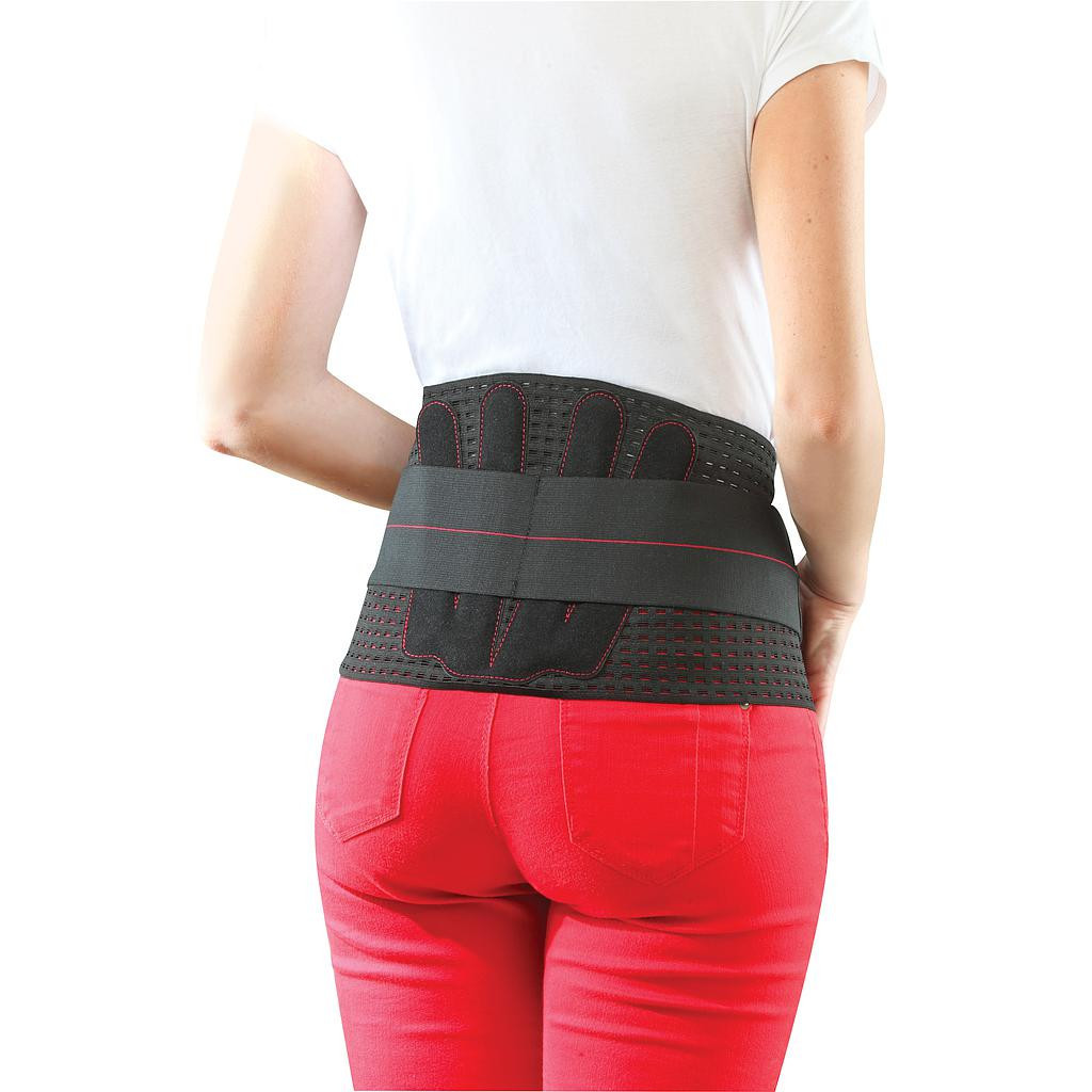 [844FgT00004w9zh] Action V Ceinture de Soutien Lombaire Noir Taille 3 hauteur 21cm Gibaud