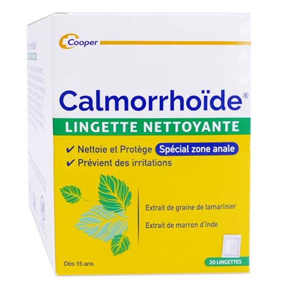 Calmorrhoïde lingettes hémorroïdaires en sachets