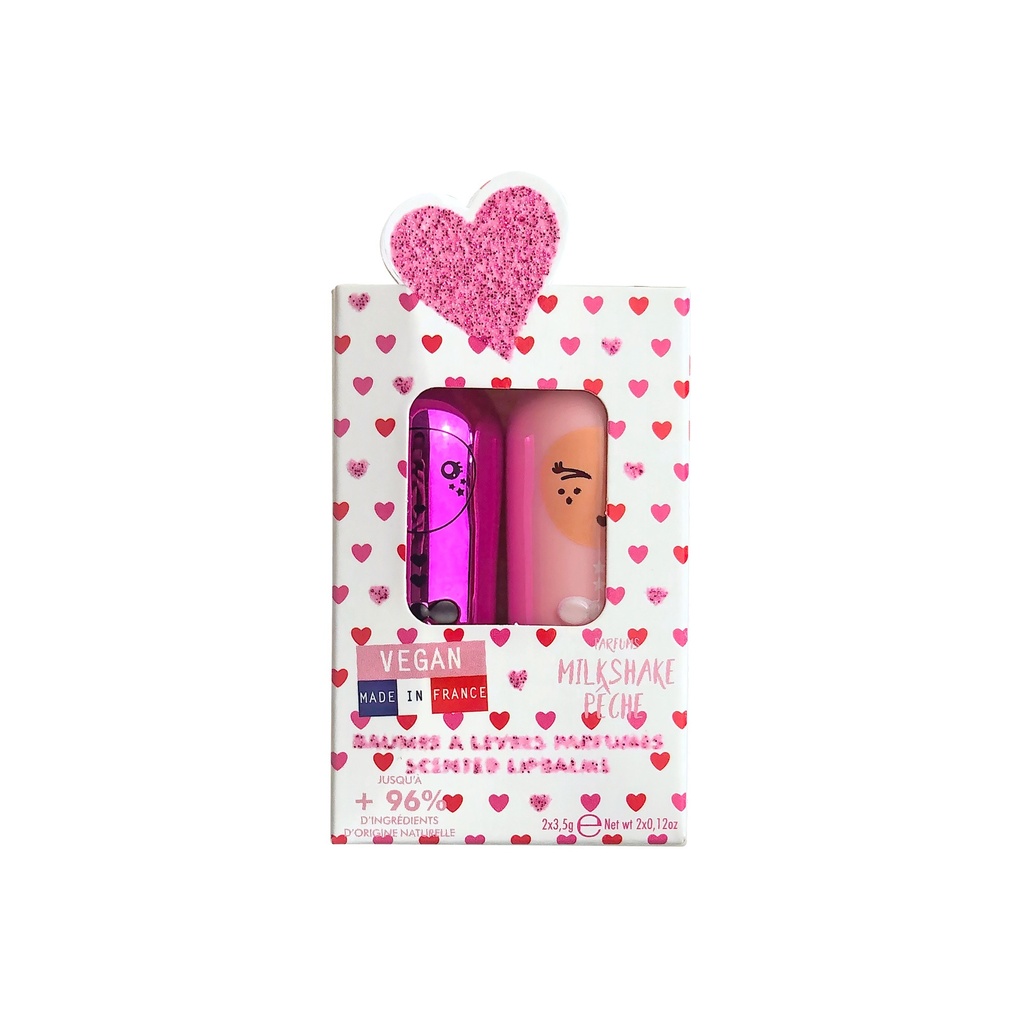 Coffret Duo Baumes Lèvres Red Love Inuwet