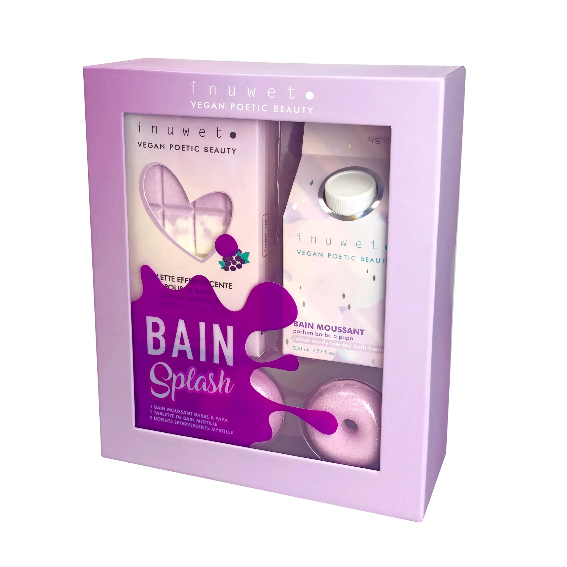 [NgRT011uyRT0006494] Coffret Bain Splash Myrtille Inuwet