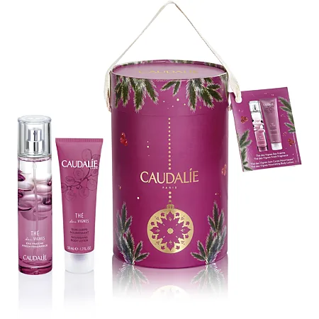 [NgRT011uyRT0006504] Coffret Boite Chapeau Thé des Vignes Caudalie