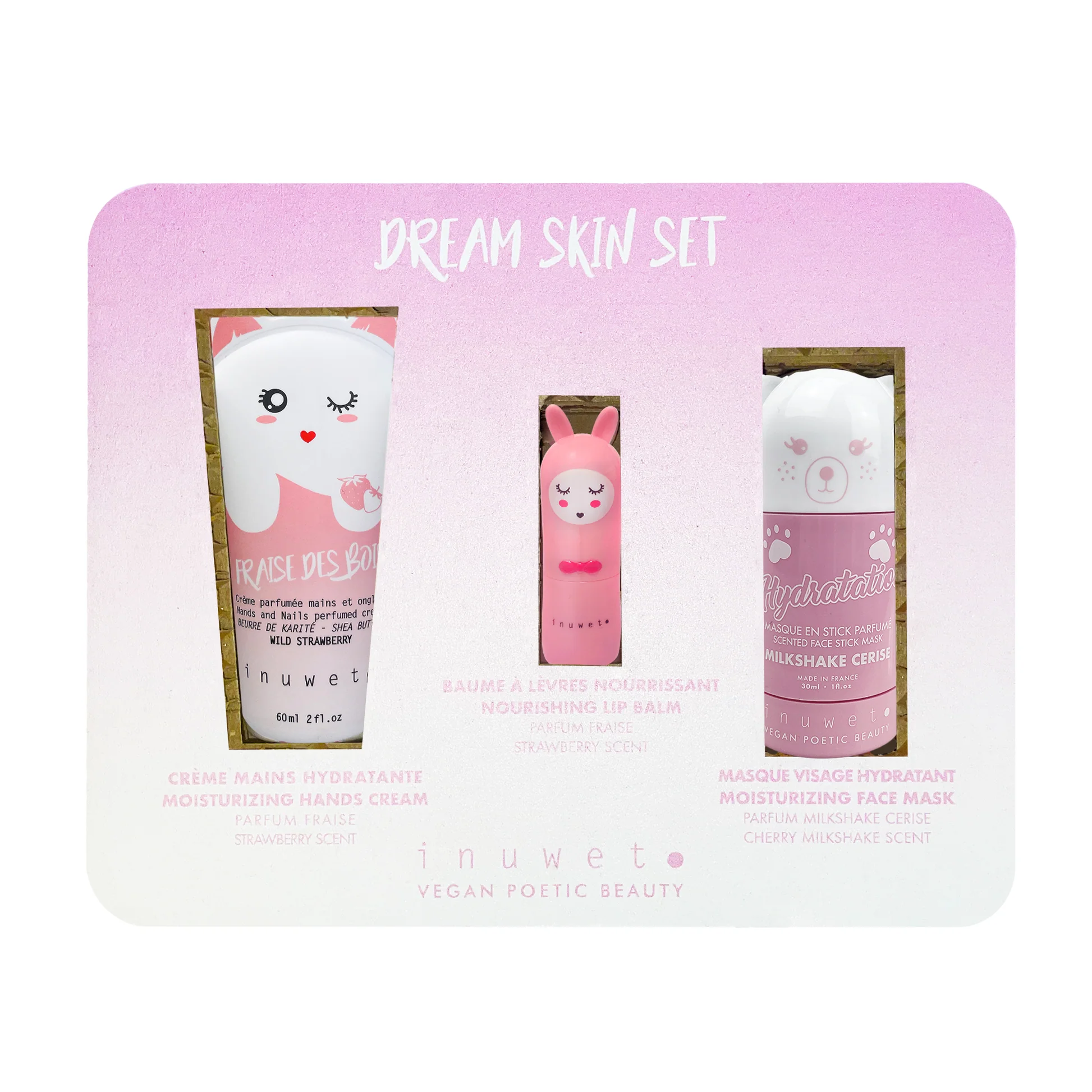 [NgRT011uyRT0006526] Coffret 3 Soins Dream Pink Inuwet