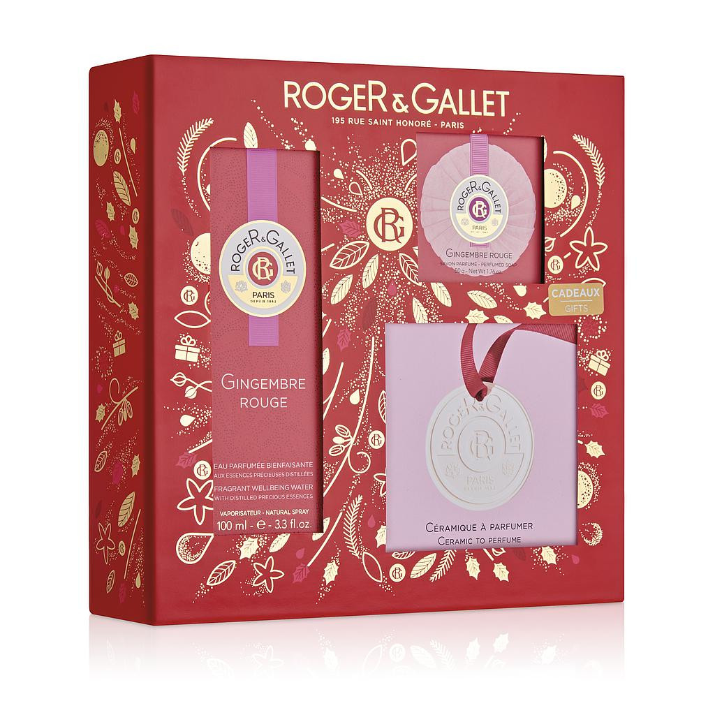 Coffret Noël Rituel Parfumé Gingembre Rouge Roger & Gallet