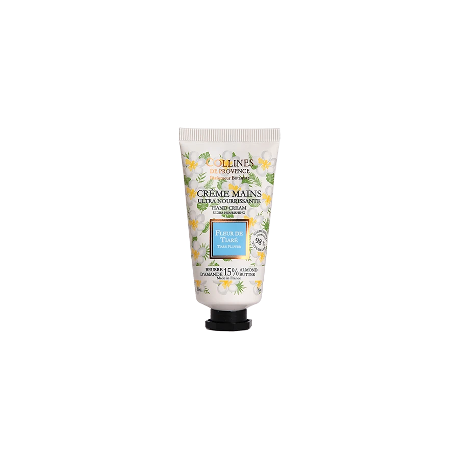 [NgRT011uyRT0006751] Crème Mains Fleur de Tiaré 30ml Collines de Provence