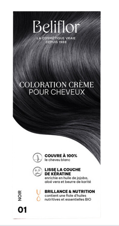 [NgRT011uyRT0006784] Coloration Crème 01 Noir Beliflor