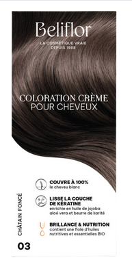Coloration Crème 03 Châtain Foncé Beliflor