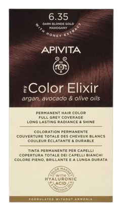 [NgRT011uyRT0006805] Coloration Permanente 6.35 Blond Foncé Doré Acajou My Color Elixir Apivita