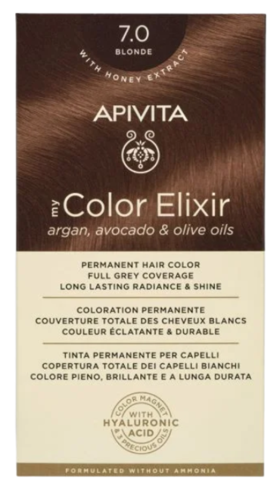 [NgRT011uyRT0006807] Coloration Permanente 7.0 Blond My Color Elixir Apivita