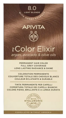 [NgRT011uyRT0006811] Coloration Permanente 8.0 Blond Clair My Color Elixir Apivita