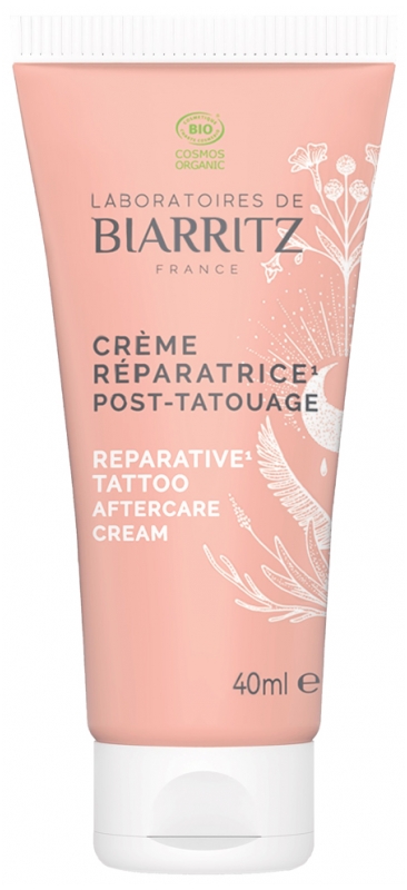 [NgRT011uyRT0001613] Crème Réparatrice Post-Tatouage Bio 40 ml Laboratoires de Biarritz 