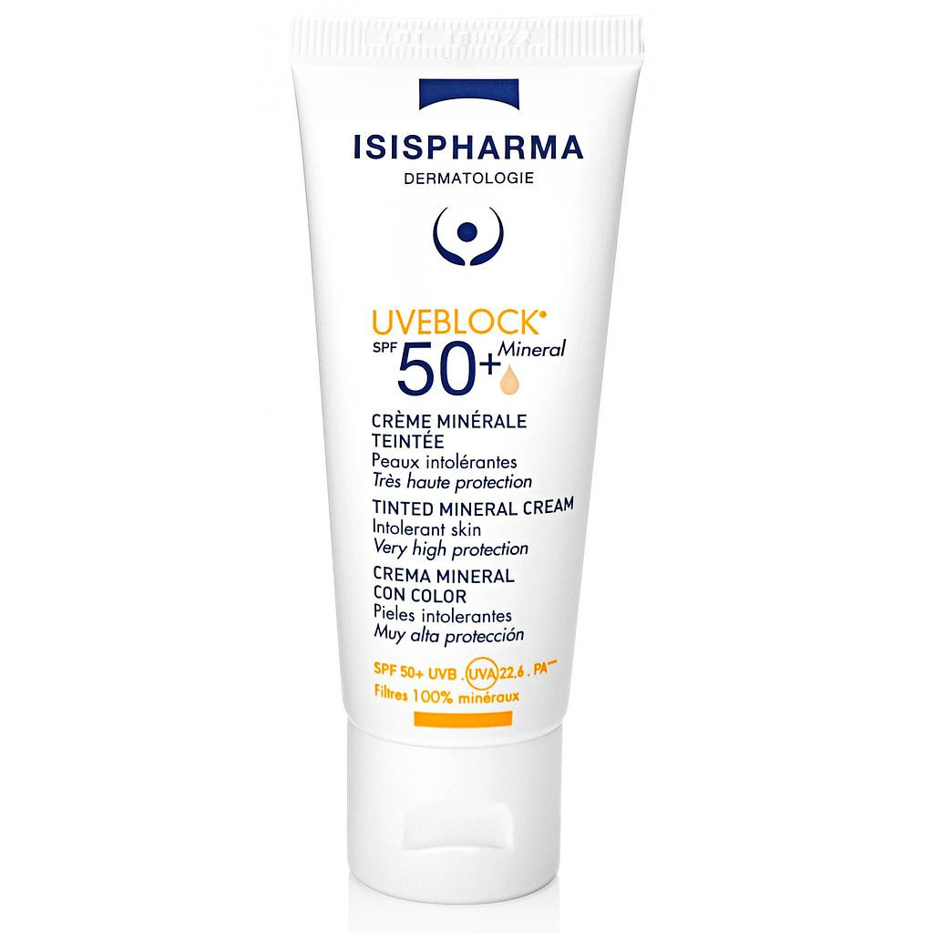 [NgRT011uyRT0007355] Crème Minérale Teintée SPF50+ Uveblock Isispharma