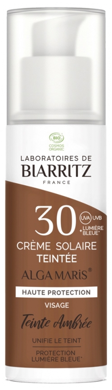 Alga Maris Crème Solaire Teintée Visage SPF30 Bio 50 ml Laboratoires de Biarritz 