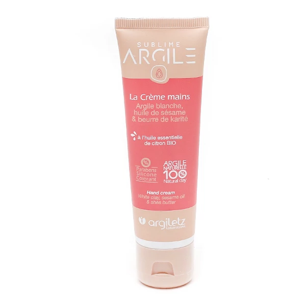 Crème Mains à l'Argile Blanche Argiletz