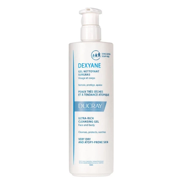 [NgRT011uyRT0007940] Dexyane Gel Nettoyant Surgras 400ml Ducray 