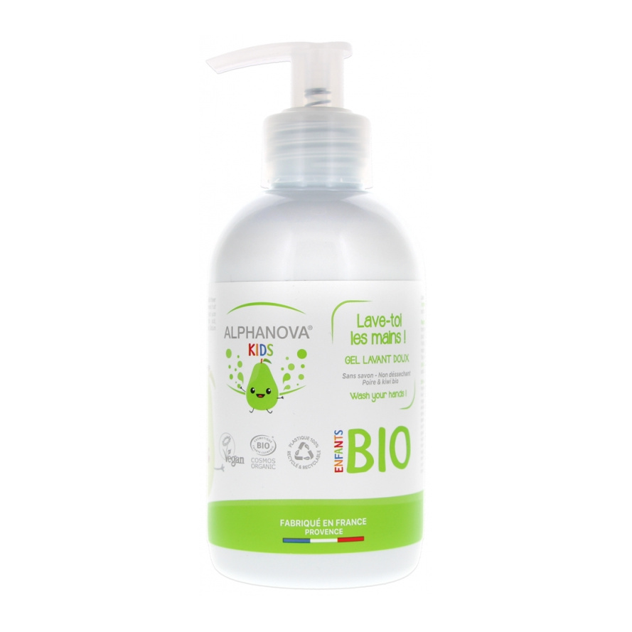 [NgRT011uyRT0001723] Gel Lavant Kids Lave-Toi Les Mains ! Doux Poire Kiwi Bio 250 ml Alphanova