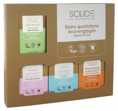 [NgRT011uyRT0001734] Alphanova Solide Coffret Découverte Solide Peaux Sensibles Bio