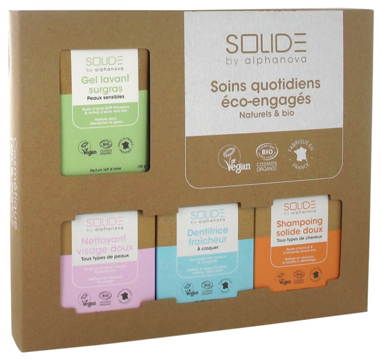 [NgRT011uyRT0001734] Alphanova Solide Coffret Découverte Solide Peaux Sensibles Bio