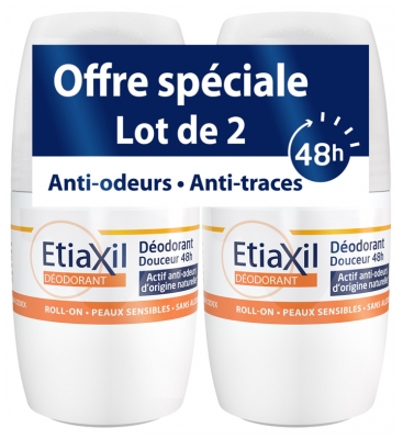 Déo Sans Aluminium Lot de 2 Roll-On Etiaxil Cooper