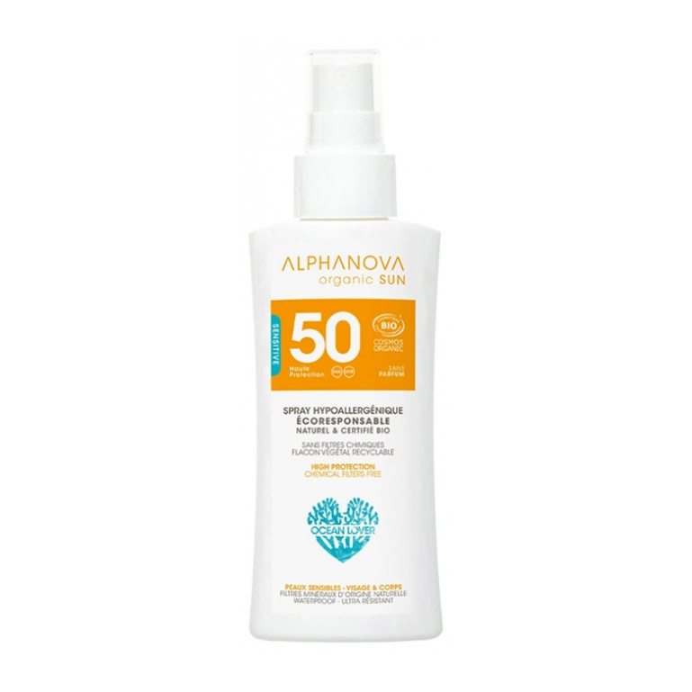 [NgRT011uyRT0001756] Sun SPF50 Format Voyage Sans Parfum Bio 90 g Alphanova