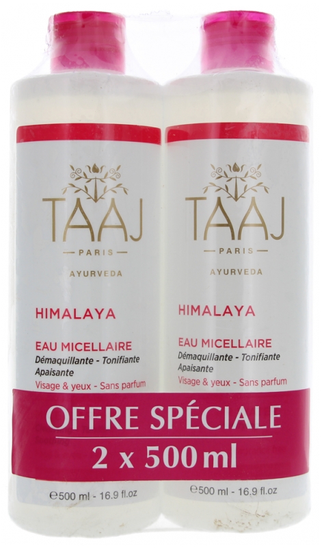 Himalaya Eau Micellaire Peaux Sensibles Lot de 2 x 500ml Taaj 