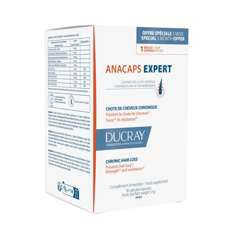 [NgRT011uyRT0001868] Anacaps Expert 90 Gélules Ducray