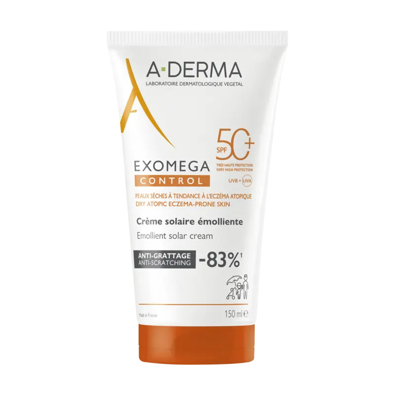 Exomega Control Crème Solaire Emolliente SPF50+ A-Derma